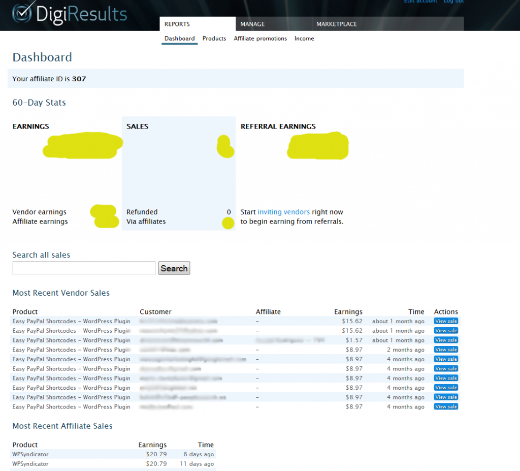 DigiResults Dashboard